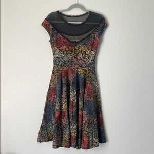 Effie’s Heart Cap Sleeve Apertif Circle Swing Dress